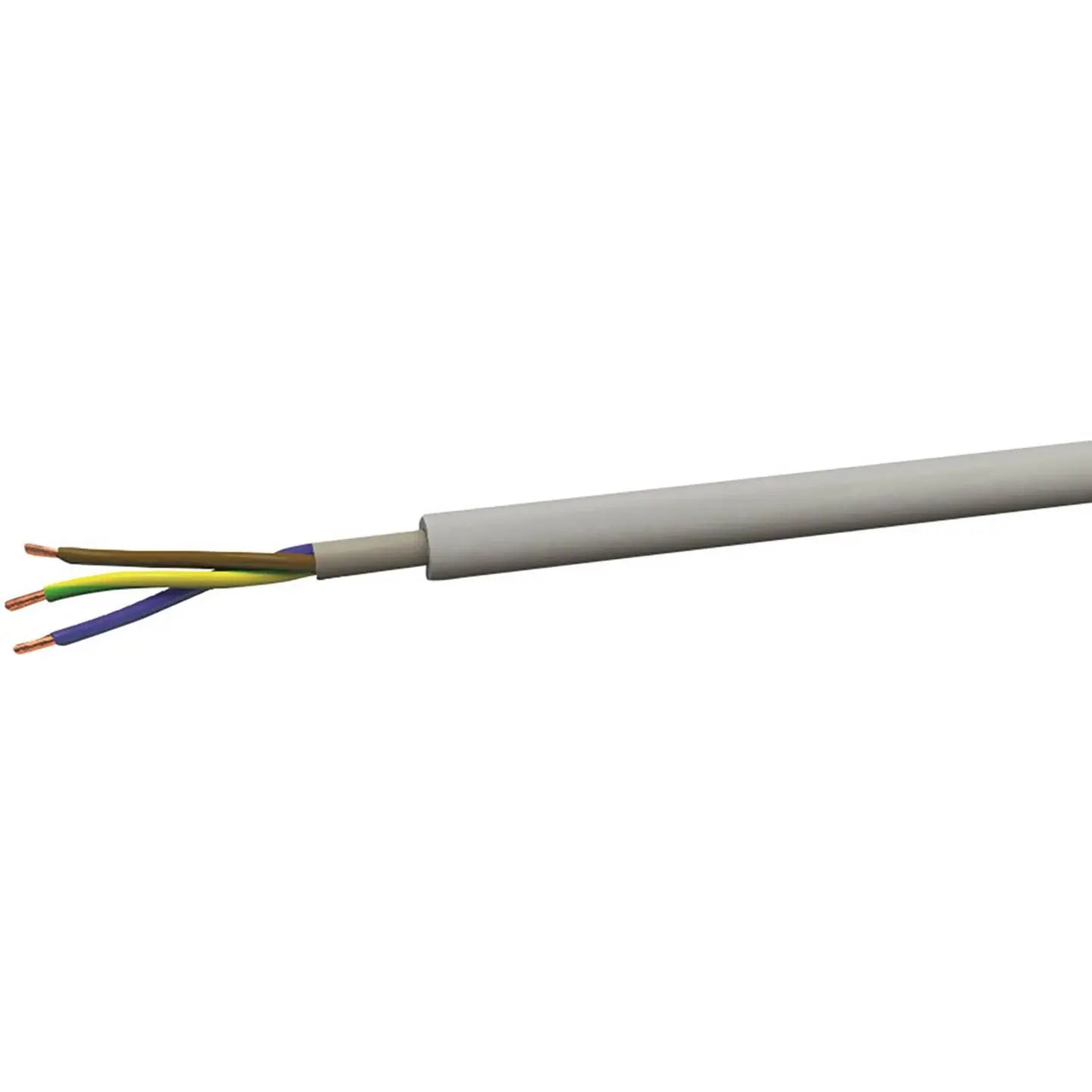 B-Ware Voka Kabelwerk Installationsleitung Stromkabel Nym J 5 X 1.5 Mm² Lichtgrau 100 M