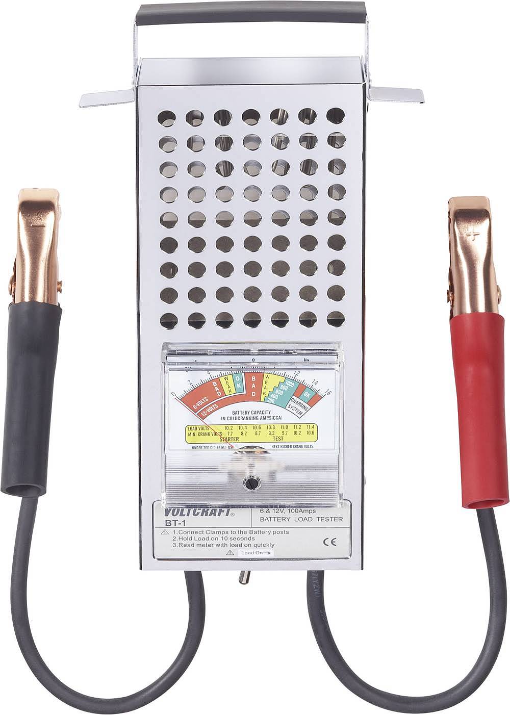 B-Ware Voltcraft Kfz Batterietester Prüfgerät Akku Tester Analog Bt 1 295x180x60mm426