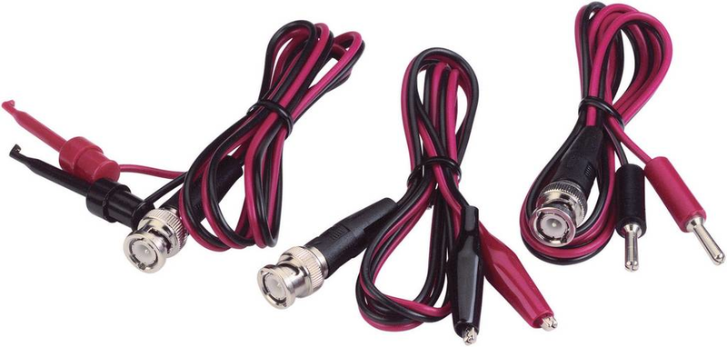 B-Ware Voltcraft Bnc Messleitungs Set Prüfkabel Prüfleitung Prüfspitze 80cm Schwarz Rot