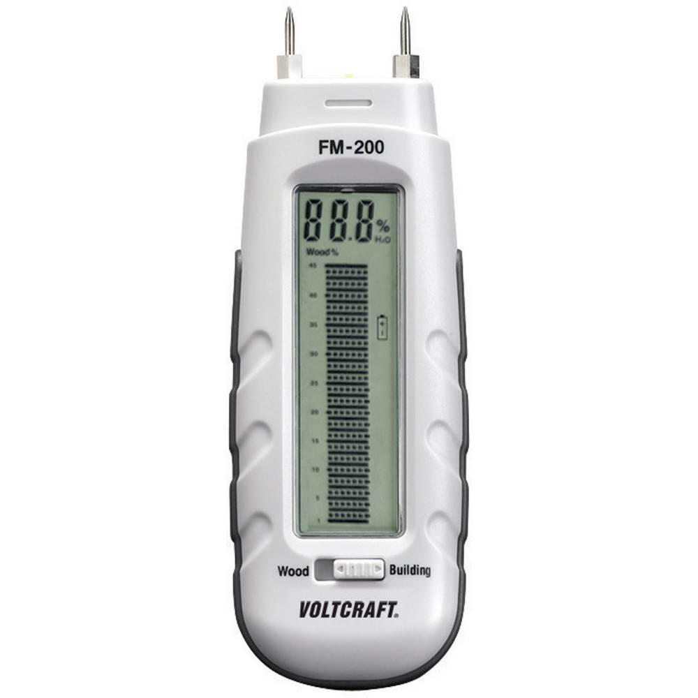 B-Ware Voltcraft Fm 200 Materialfeuchtemessgerät Messbereich Baufeuchtigkeit 0.2 Bis130
