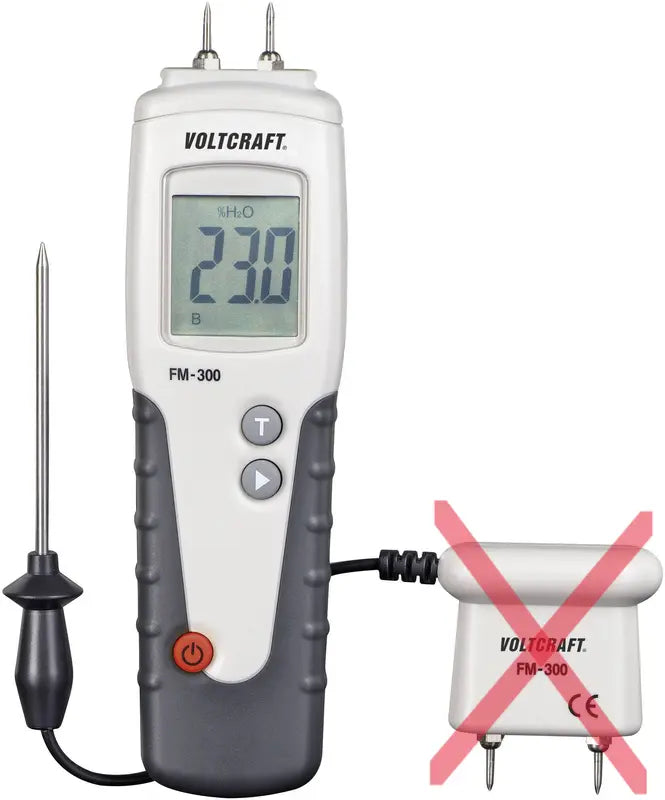 B-Ware Voltcraft Fm 300 Materialfeuchtemessgerät Temperaturmesser Siehe Text/Foto