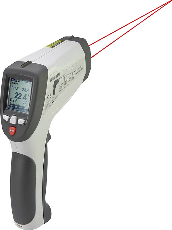 B-Ware Voltcraft Ir 1201 50 D Usb Infrarot Thermometer Optik 50:1 50 Bis 1200 °C