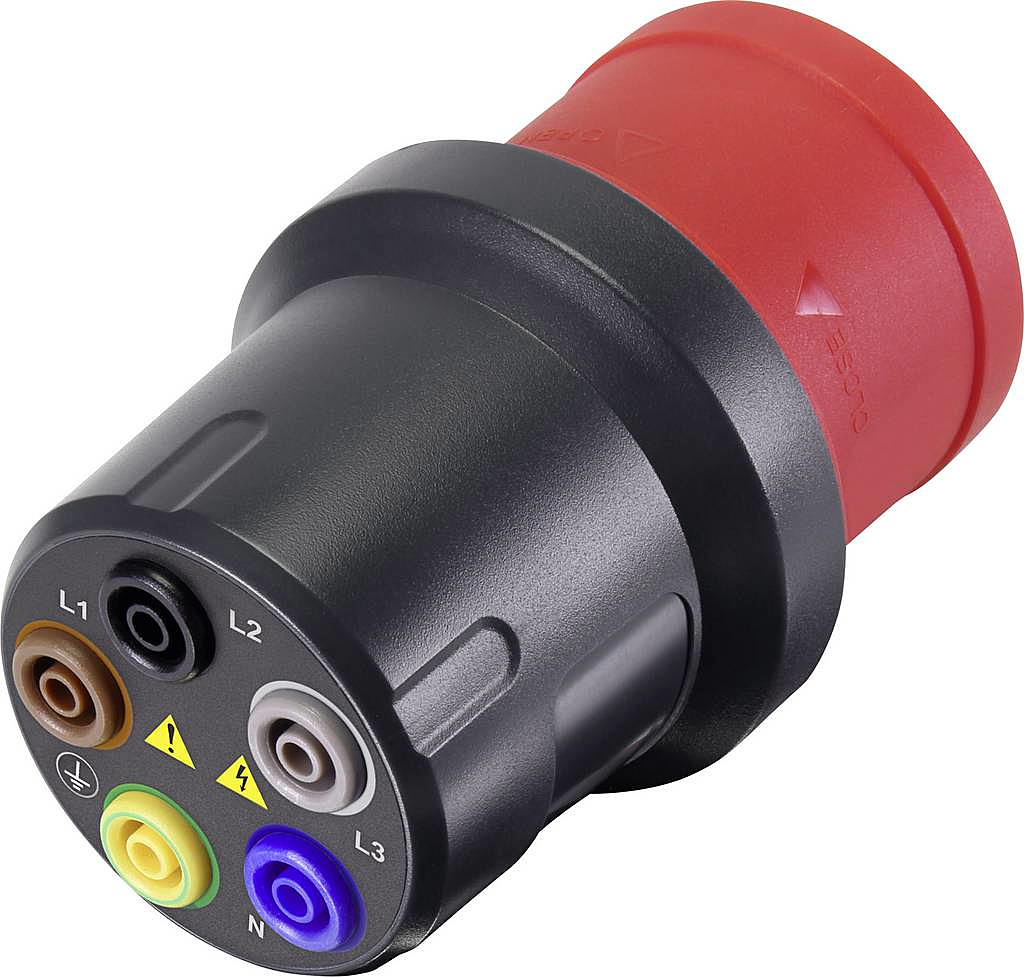 B-Ware Voltcraft Messadapter Cee Stecker 32 A 5polig Buchse 4 Mm Vma 3 L 32 Grau 738