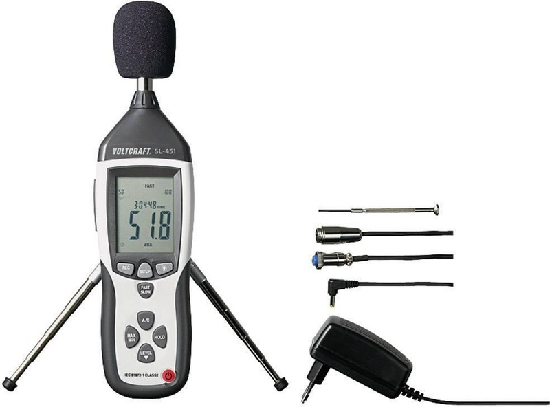 B-Ware Voltcraft Schallpegel Messgerät Kalibriert So Sl 451 30 130 D B 31.5 Hz 8 K Hz