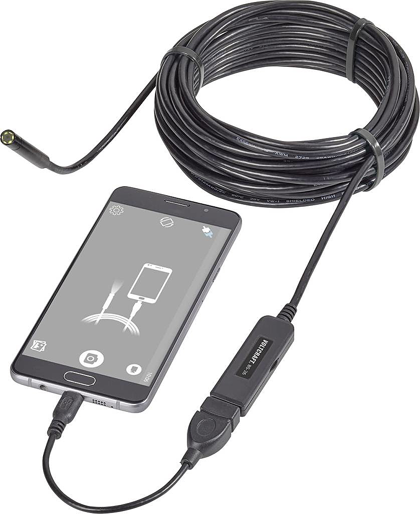 B-Ware Voltcraft Vc 8919590 Usb Endoskop Sonden ø: 8 Mm Sonden Länge: 9.85 M