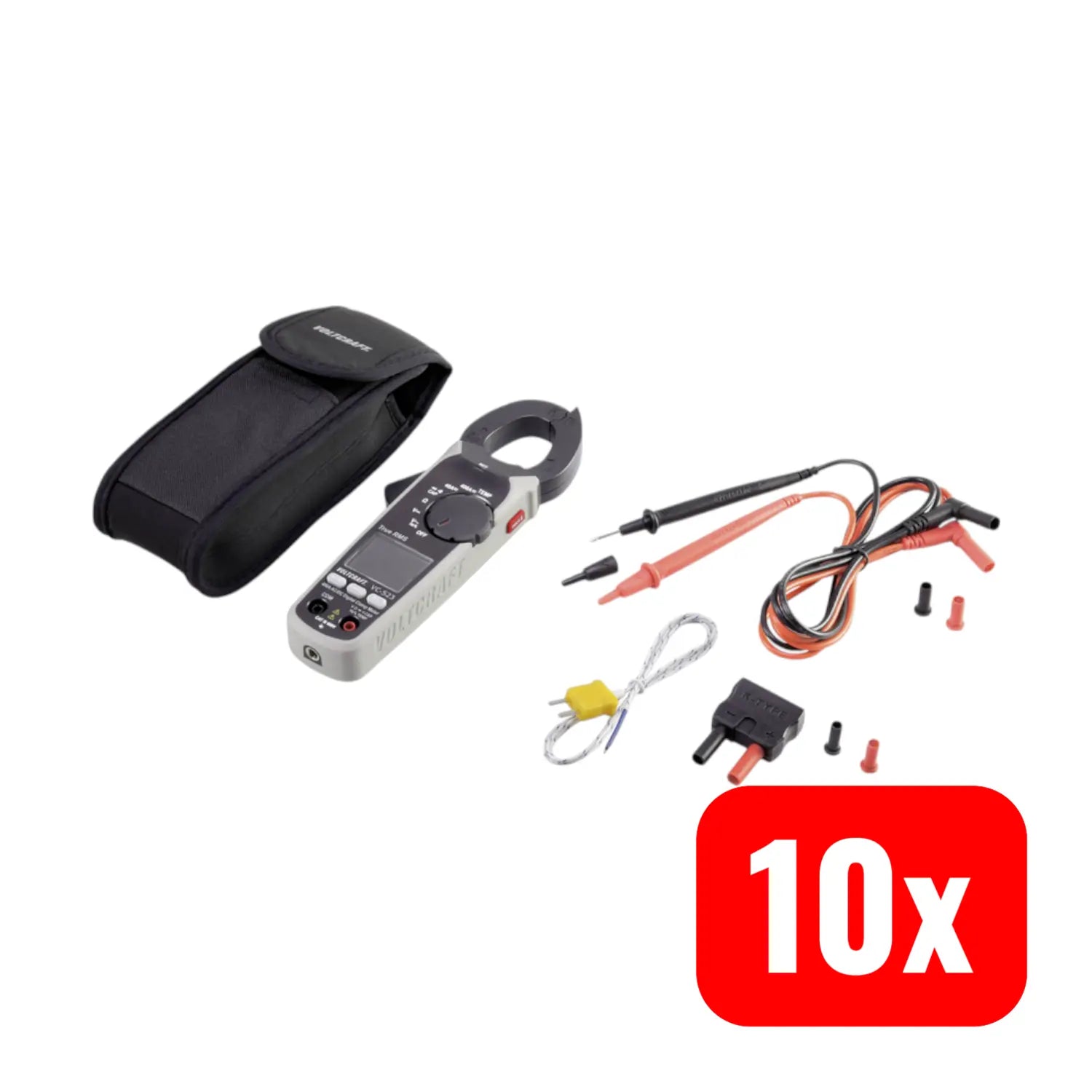 B-Ware Voltcraft Vc 523 Stromzange Zangen Multimeter Digital Cat Iii 600 V 10 Stück