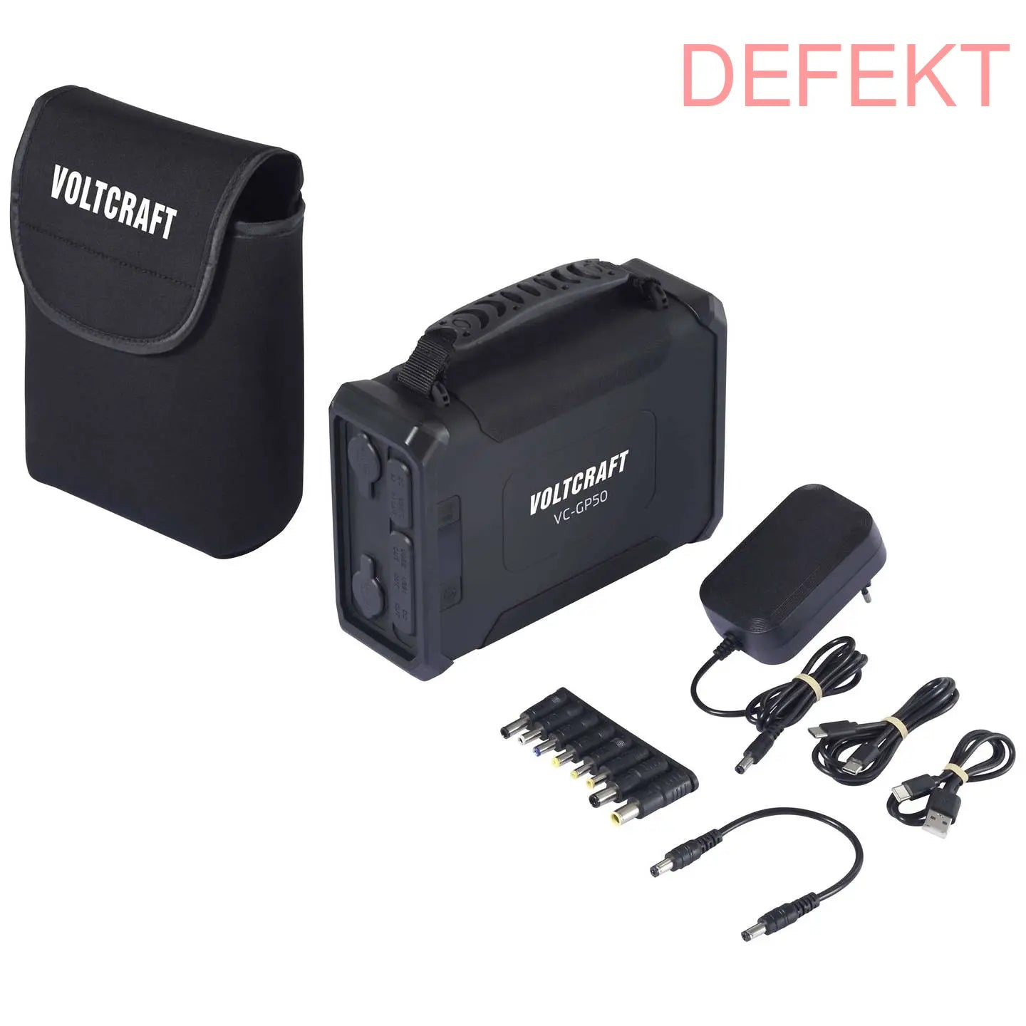 D-Ware Voltcraft Vc Gp50 Pd60 W Powerbank Akku Ladegerät Schwarz 96000m Ah Defektware