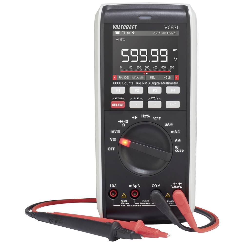 Voltcraft Vc871 Multimeter Messgerät Hand Multimeter Datenlogger Cat Iii 1000 V B-Ware