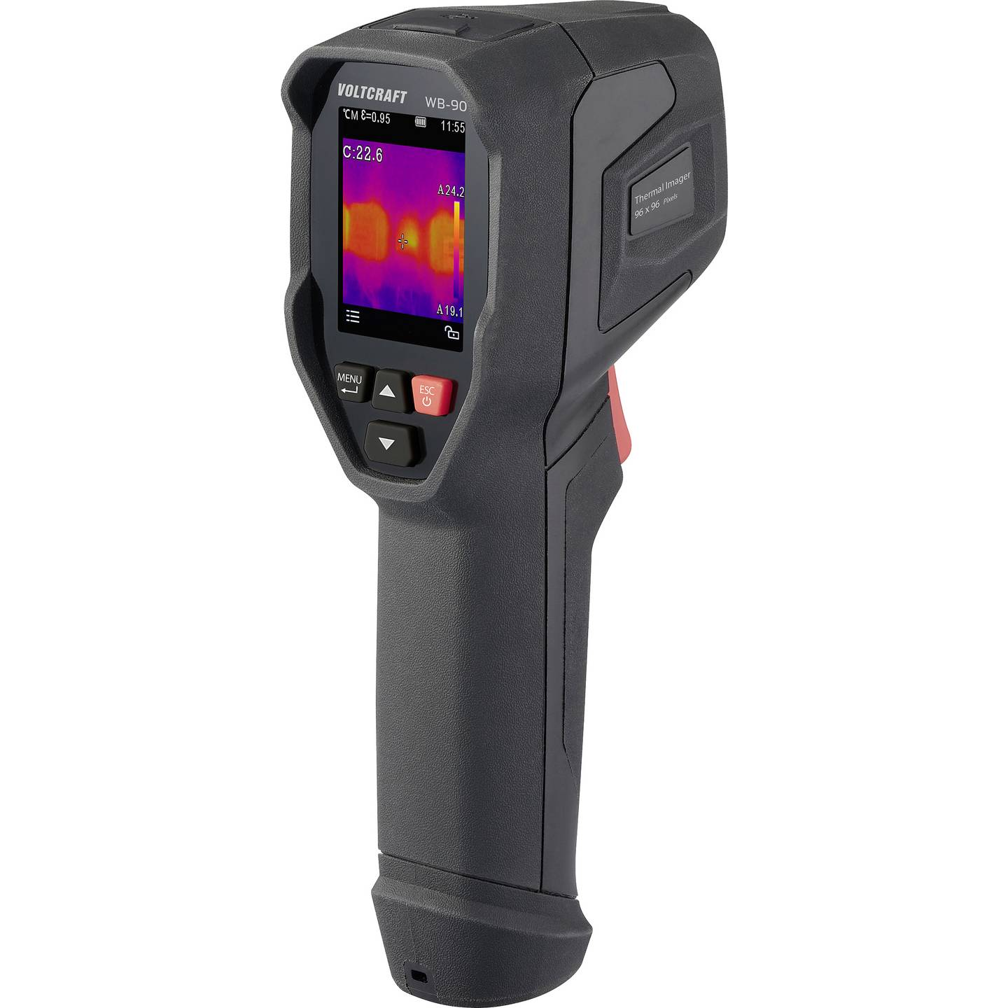 B-Ware Voltcraft Wärmebildkamera Infrarotkamera Temperaturmessung 96x96 Pixel Usb C675