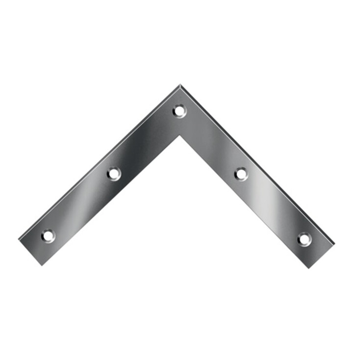 B-Ware Vormann Eckwinkel Winkelverbinder Metallwinkel 120x120mm Stahl Verzinkt 20 Stück