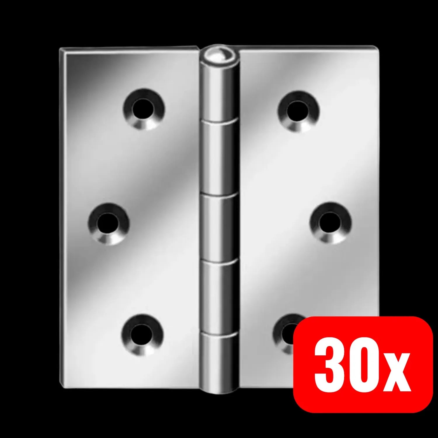 B-Ware Vormann Scharnier Band Türscharnier Din 7954 C Blau Verzinkt 60x60mm 30 Stück