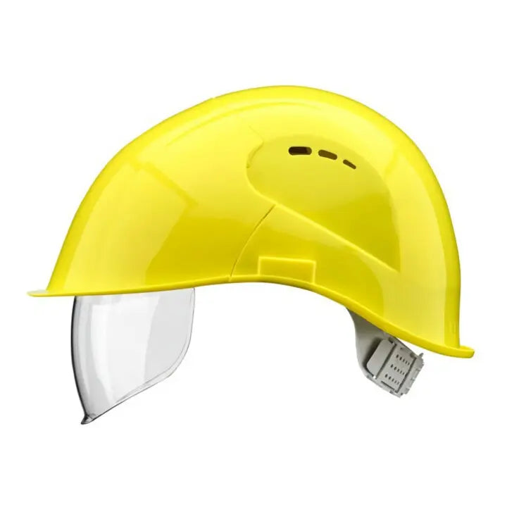 B-Ware Voss Schutzhelm Helm Visor Light Schwefelgelb Kopfschutz Polyethylen En 397 10 St.