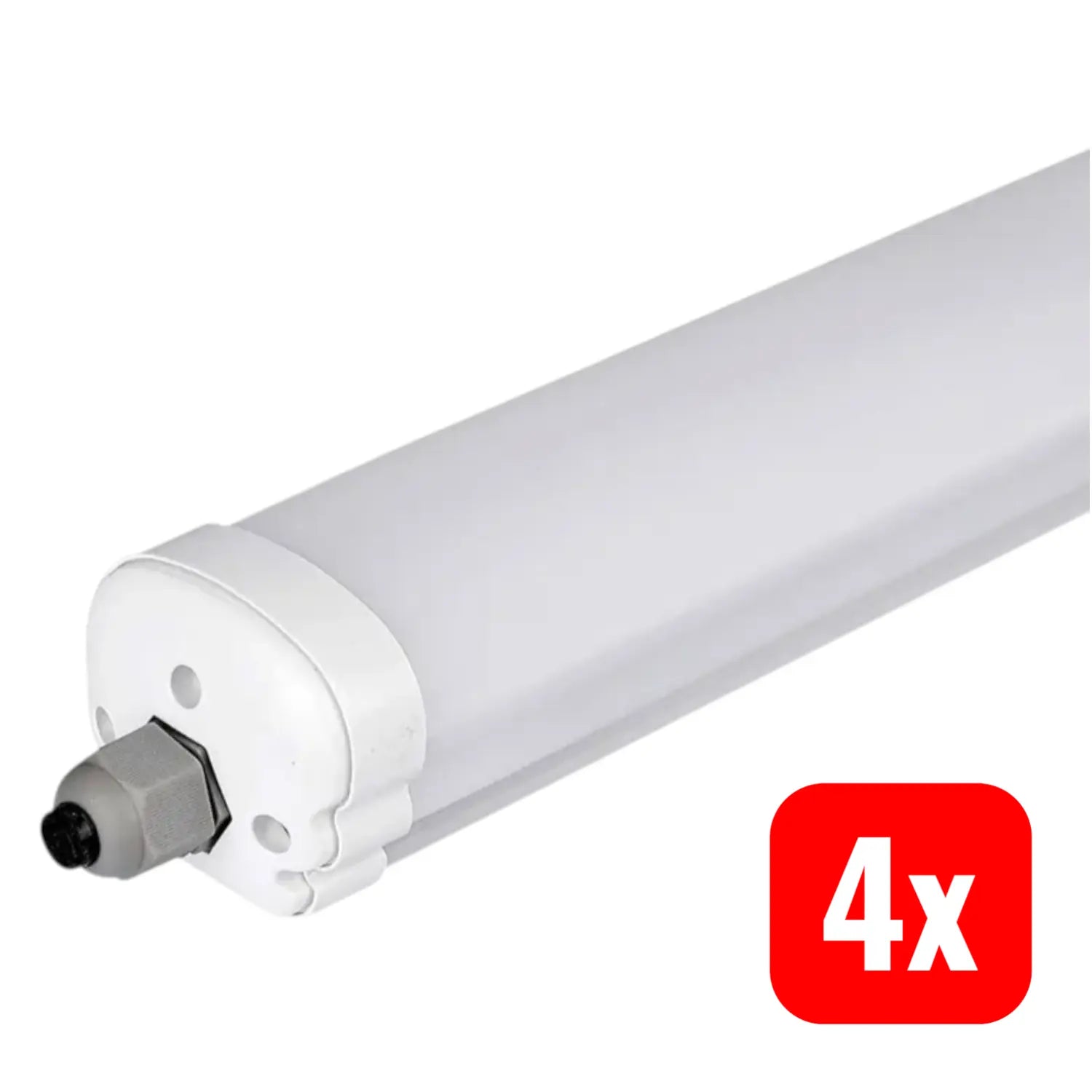 B-Ware V Tac Vt 6076 Led Feuchtraumleuchte Led Röhre Neutralweiß Weiß 18 W Eek E 4 Stück