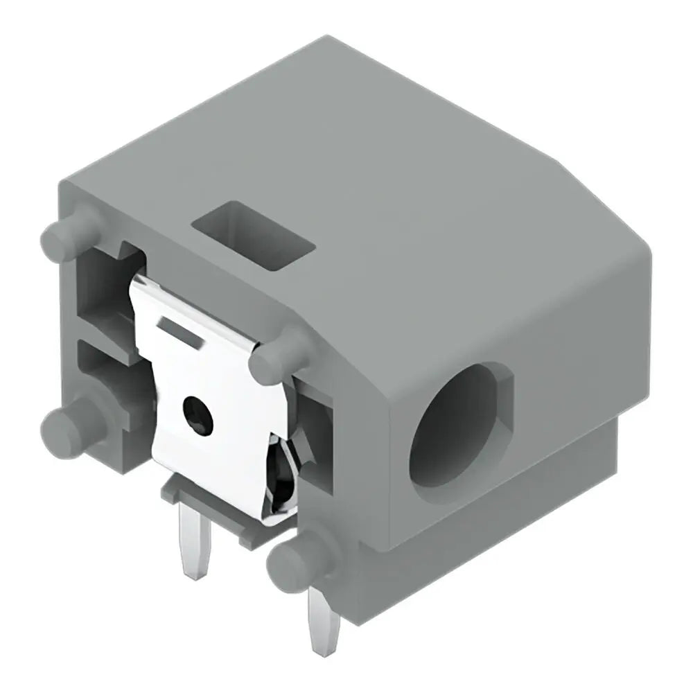 B-Ware Wago Federkraftklemmblock Reihenklemme Print Dunkelgrau 1 Pol 1.50mm² 400 Stück