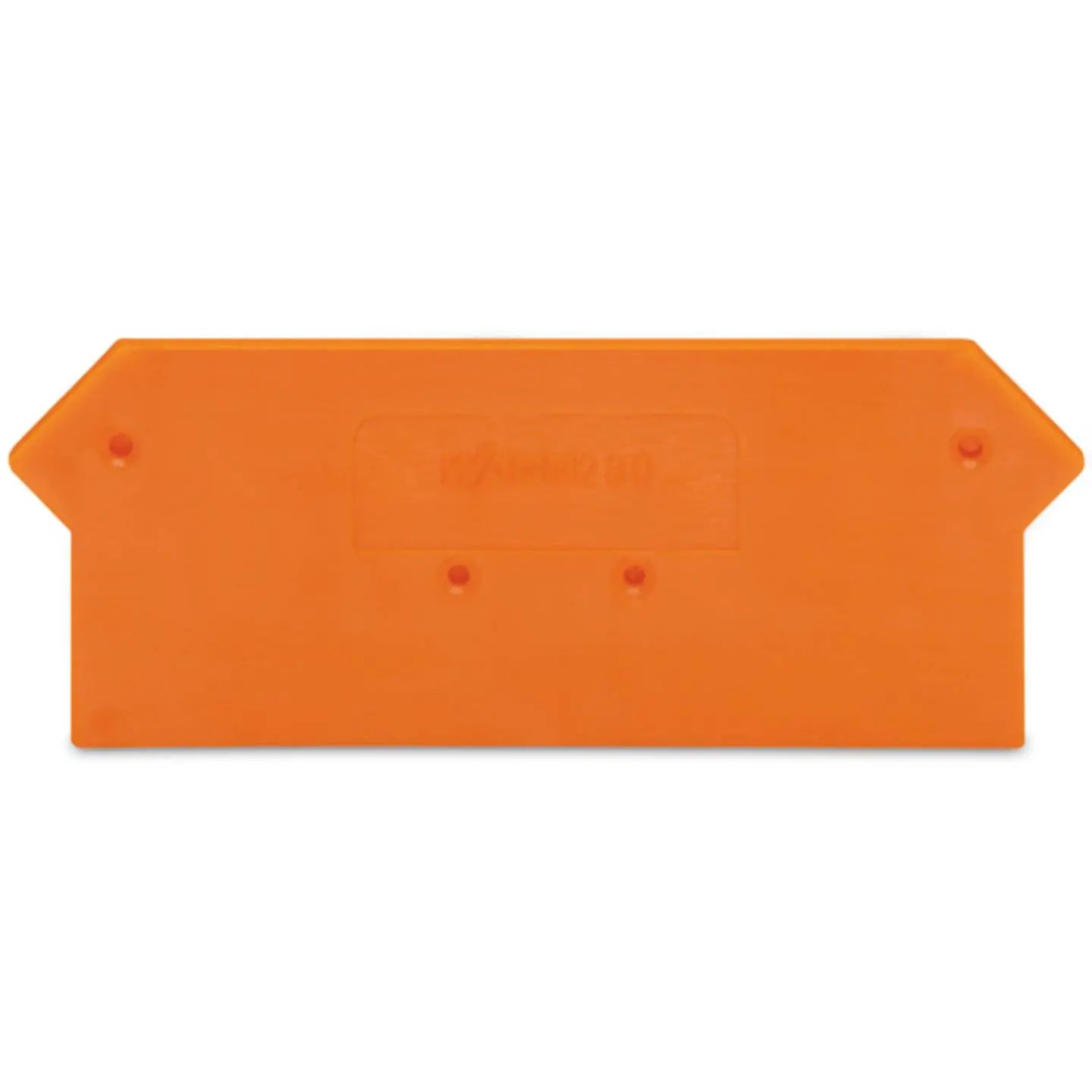 B-Ware Wago Abschlussplatte Trennplatte Abschlussplatte Zwischenplatte Orange 100 Stück
