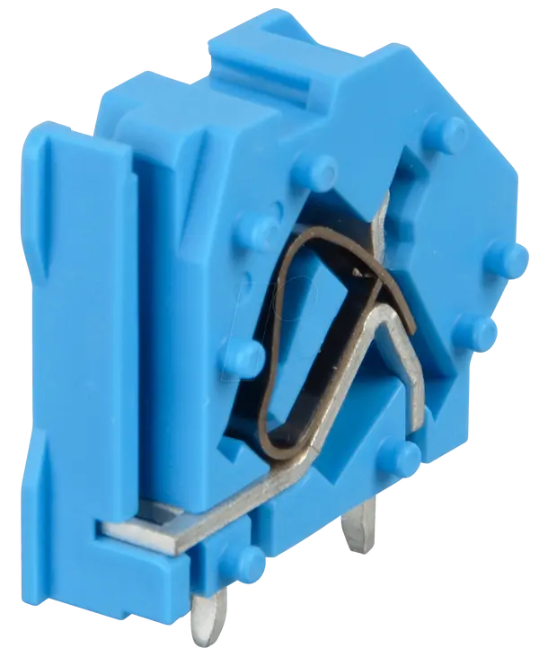 B-Ware Wago Leiterplattenklemme Federklemme Klemmenblock Blau 6mm² 94 Stück Siehe Text