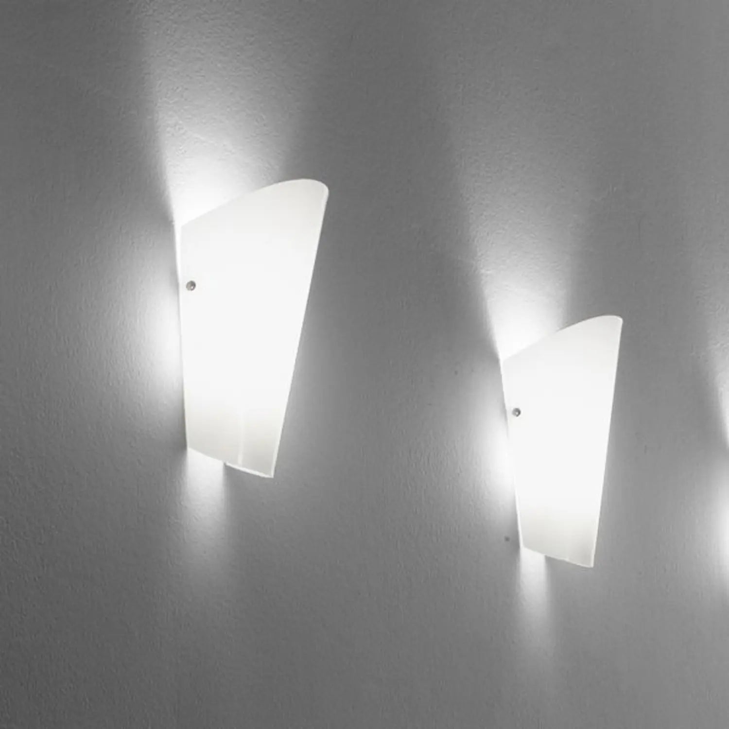 B-Ware Selène Bloom Wandleuchte Lampe Glas Leuchte Glaslampe Silber Glaswandleuchte