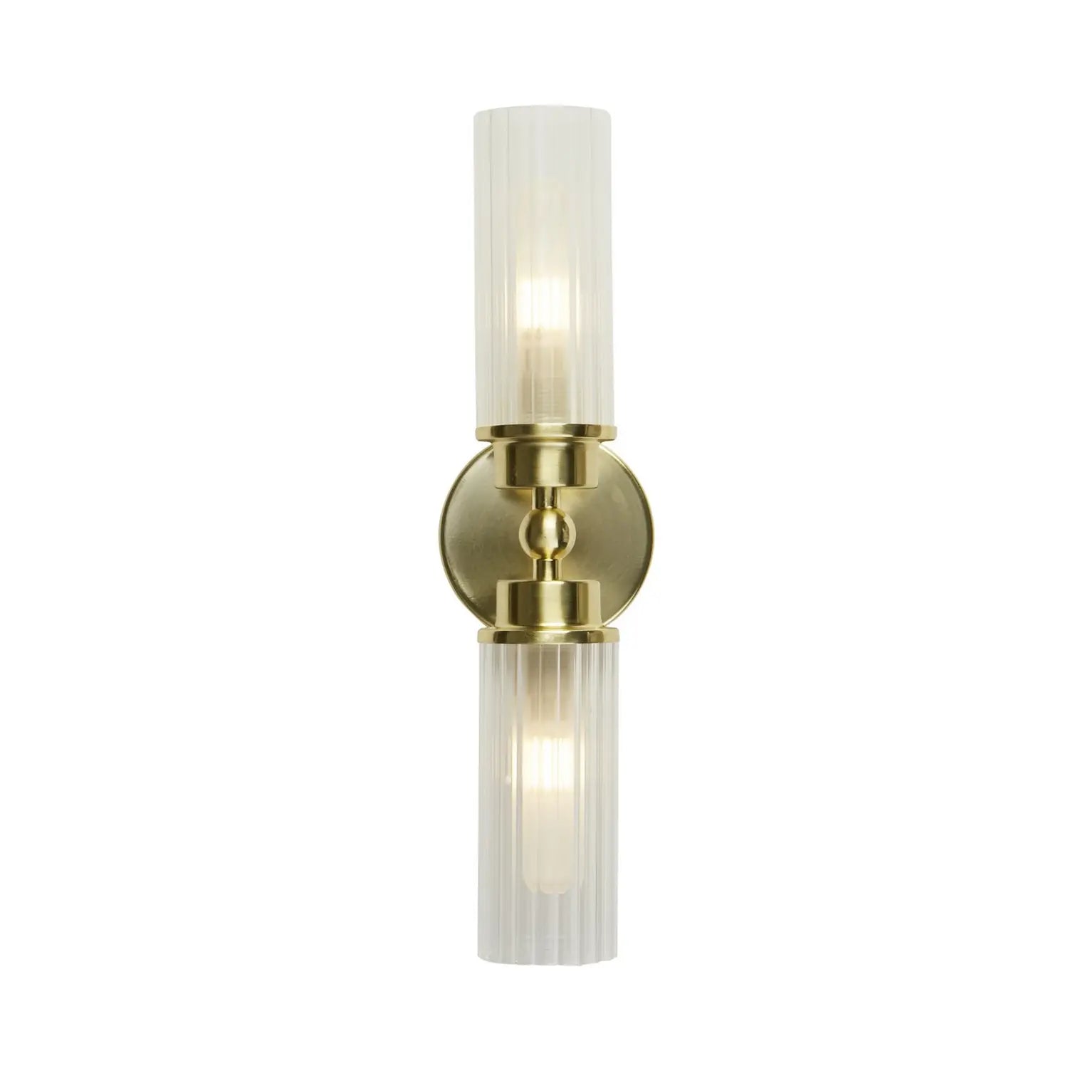 B-Ware Searchlight Wandleuchte Wandlampe Lampe Imperial Messing Stahl Glas Ip44 G9 Led