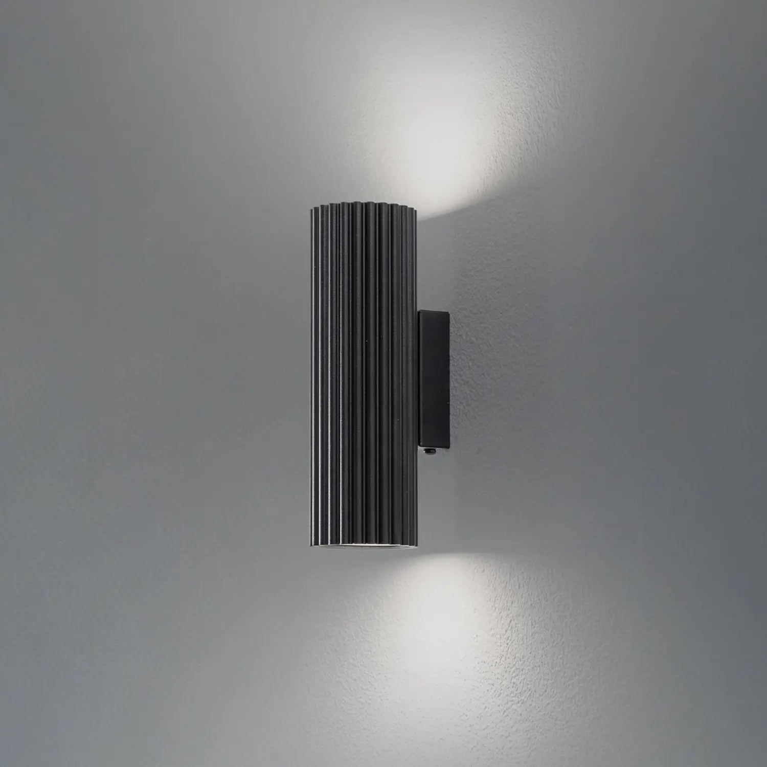 B-Ware Wandleuchte Karbon Wandlampe Aluminium Schwarz 2 Flammig Dimmbar 20 Cm Gu10 Led