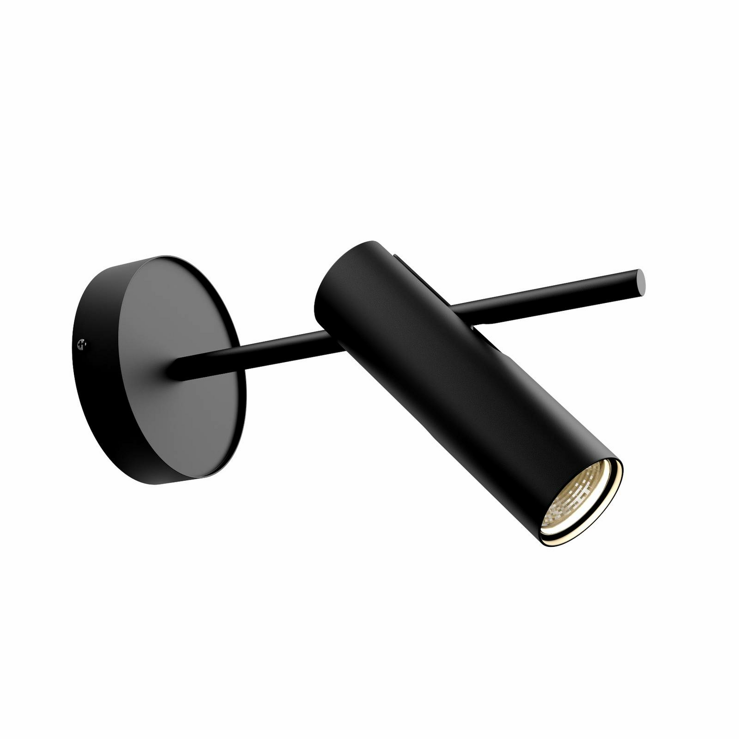 B-Ware Euluna Wandspot Leda 1 Wandleuchte Wandlampe Lampe 1 Flammig Gu10 Stahl Schwarz