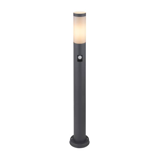 B-Ware Globo Wegeleuchte Boston H 80 Cm Mit Sensor Anthrazit Sockelleuchte Gartenlampe