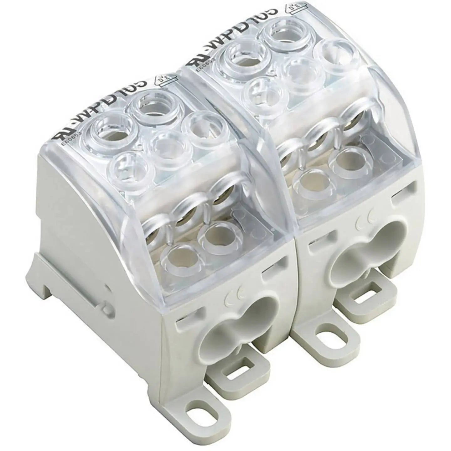 B-Ware Weidmüller Verteilerblock Anschlussblock 1562180000 Grau Transparent 1 Stück