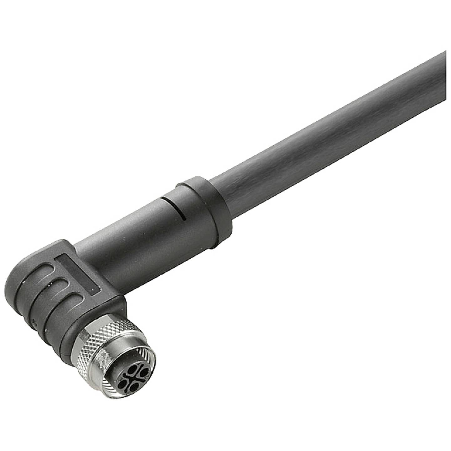 B-Ware Weidmüller Sensorstecker Verbinder M12 Buchse 4polig Schwarz 4 Stück
