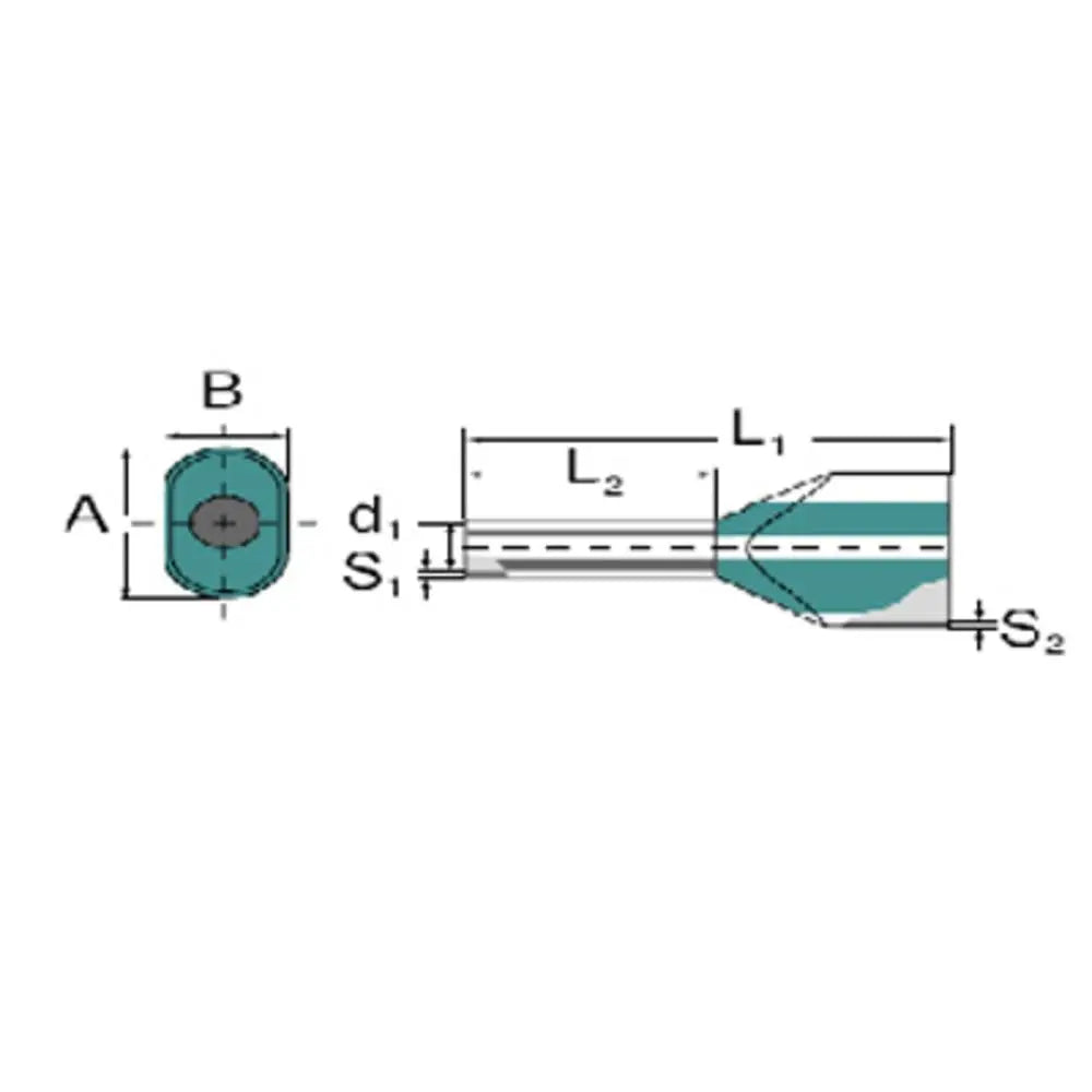 B-Ware Weidmüller 9202820000 Zwillings Aderendhülse 0.75 Mm² Teilisoliert Weiß 500 St.