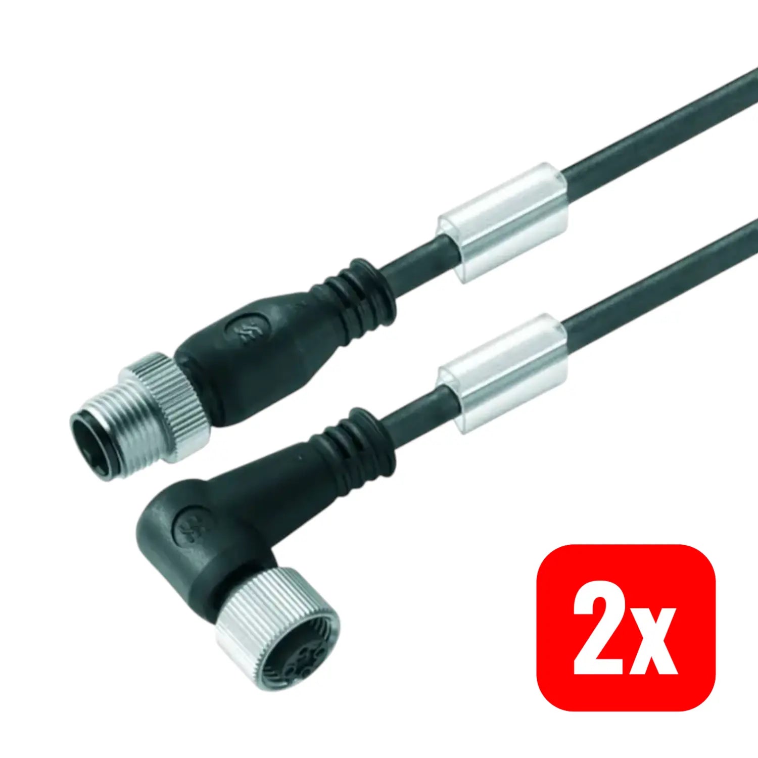 B-Ware Weidmüller Kabel Leitung Sensorleitung Verbindung M12 Stecker 1,5 M 2 Stück