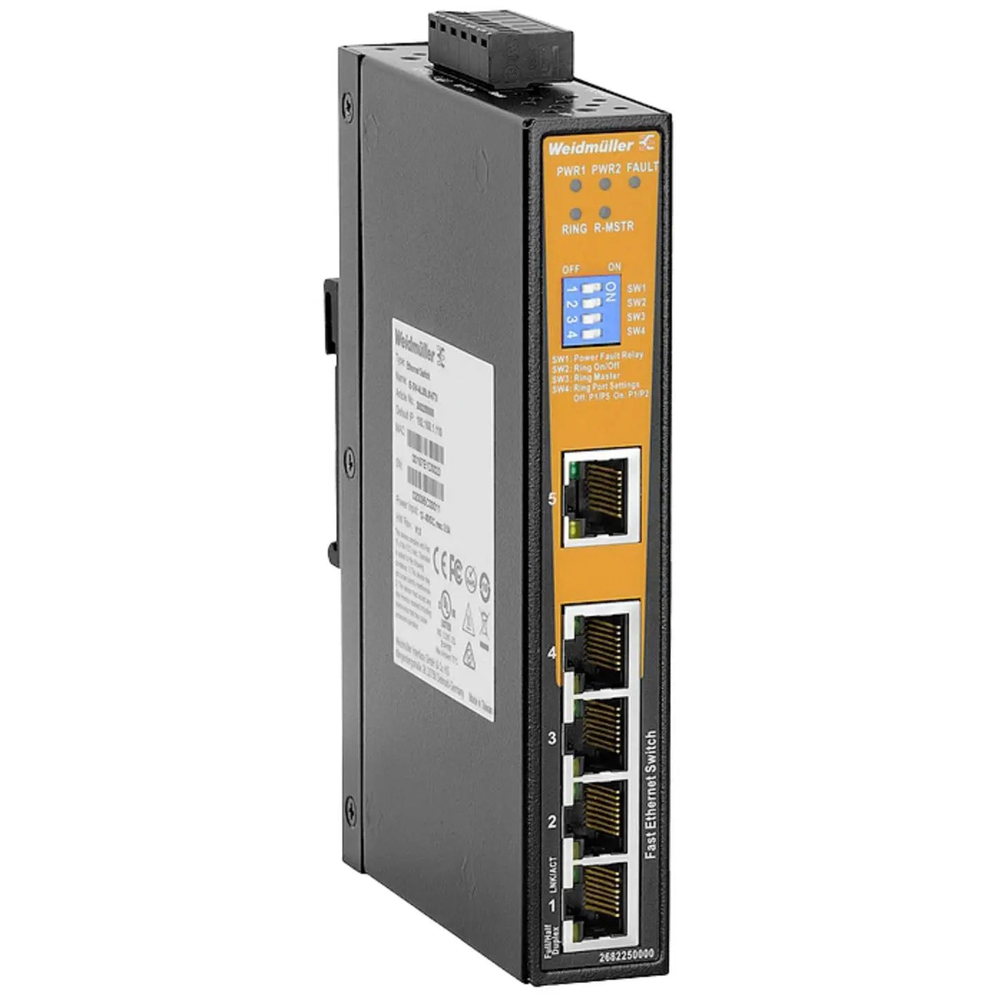 B-Ware Weidmüller Industrie Switch Schalter Netzwerk Lite Managed Fast Ethernet 1 Stück
