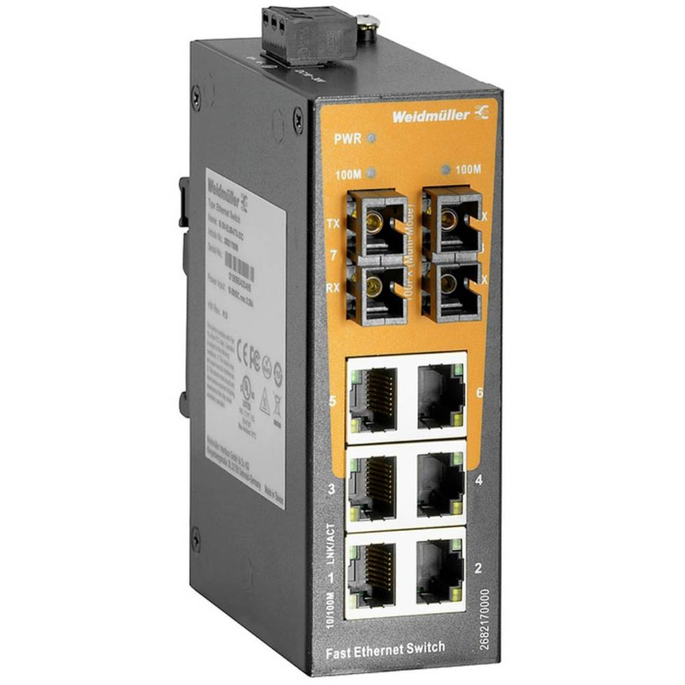 B-Ware Weidmüller Ie Sw El08 6 Tx 2 Sc Switch Ethernet Switch 8 Port 100 M Bit/S