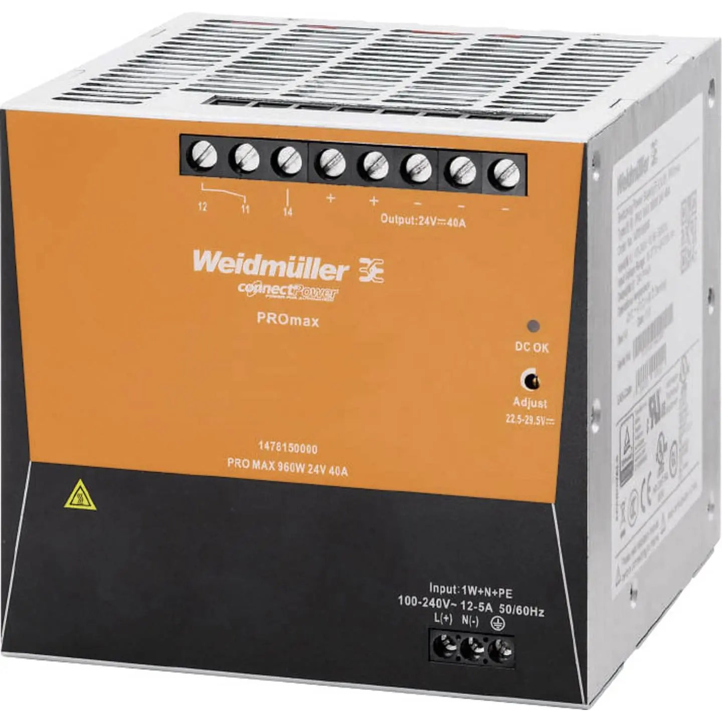 B-Ware Weidmüller Netzteil Stromversorgung Schaltnetzteil 24 V 40 A Pro Max 960 W