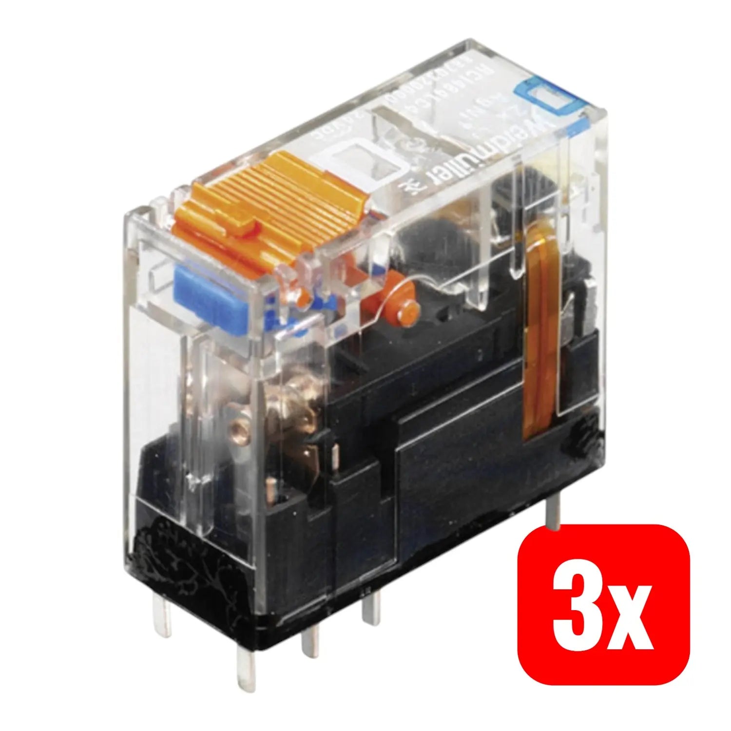 B-Ware Weidmüller Rci484 Ac4 Steckrelais Relais 24 Vdc 8 A 2 Wechsler 3 St