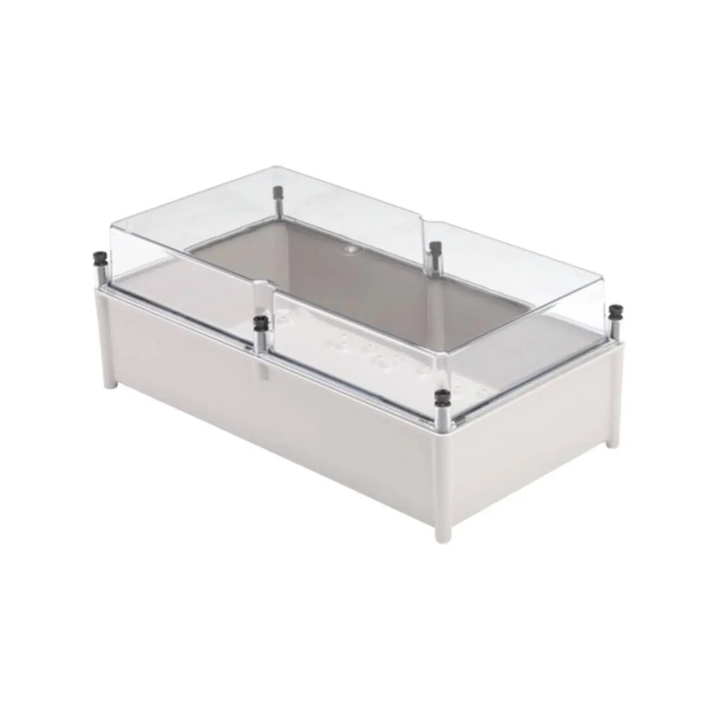 B-Ware Weidmüller Gehäuse Box Universal Poly Gehäuse Lichtgrau Transparent 302x558x210