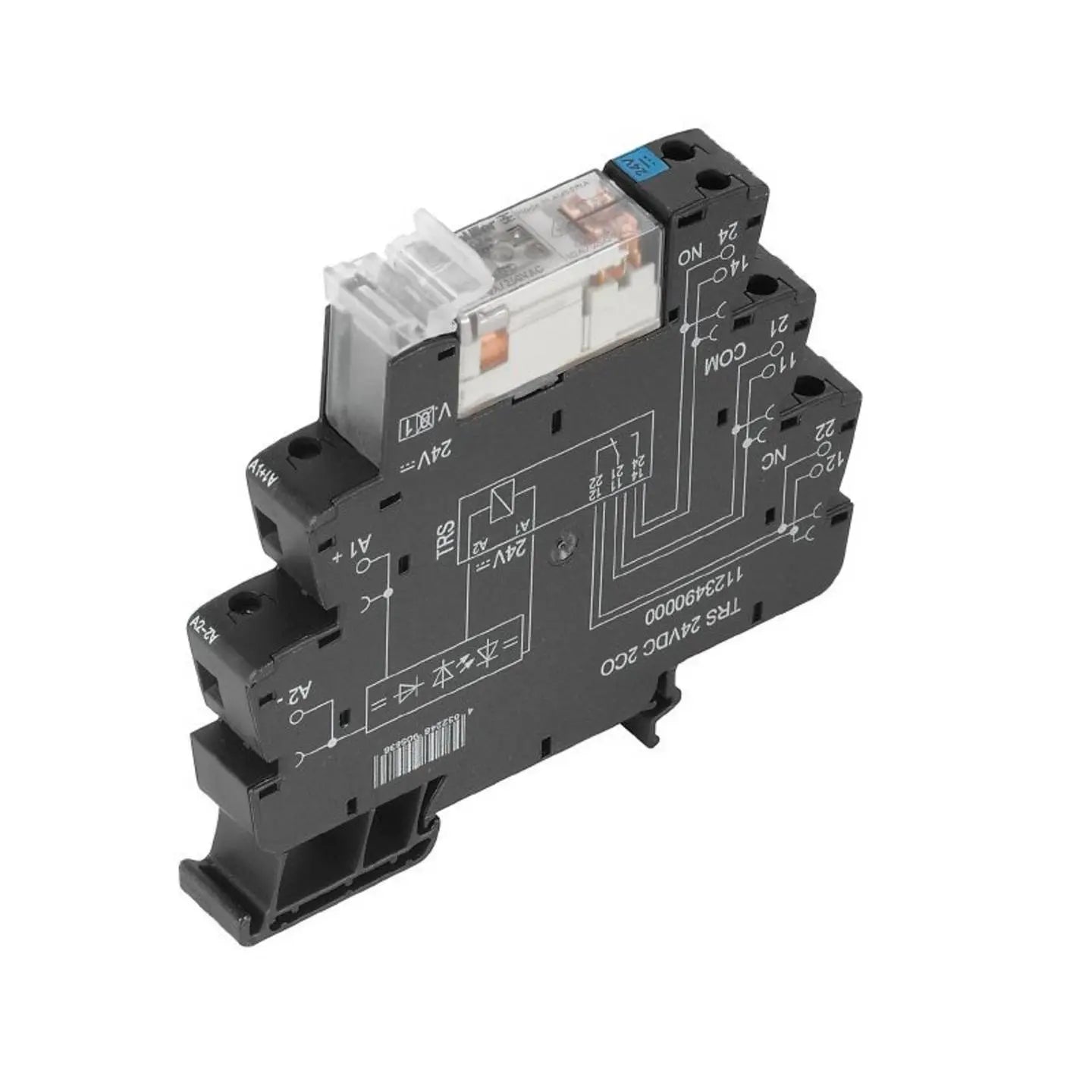 B-Ware Weidmüller Koppelrelais Relais Trs 24 Vdc 2 Co Au Schwarz 2 Wechsler 8 A 10 Stück