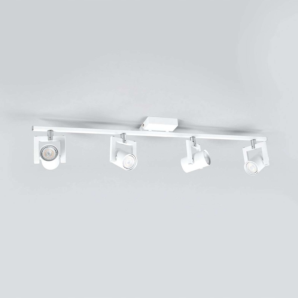B-Ware Lampenwelt Weiße Led Deckenlampe Sulamita 4 Fl. Deckenlampe Deckenstrahler A+