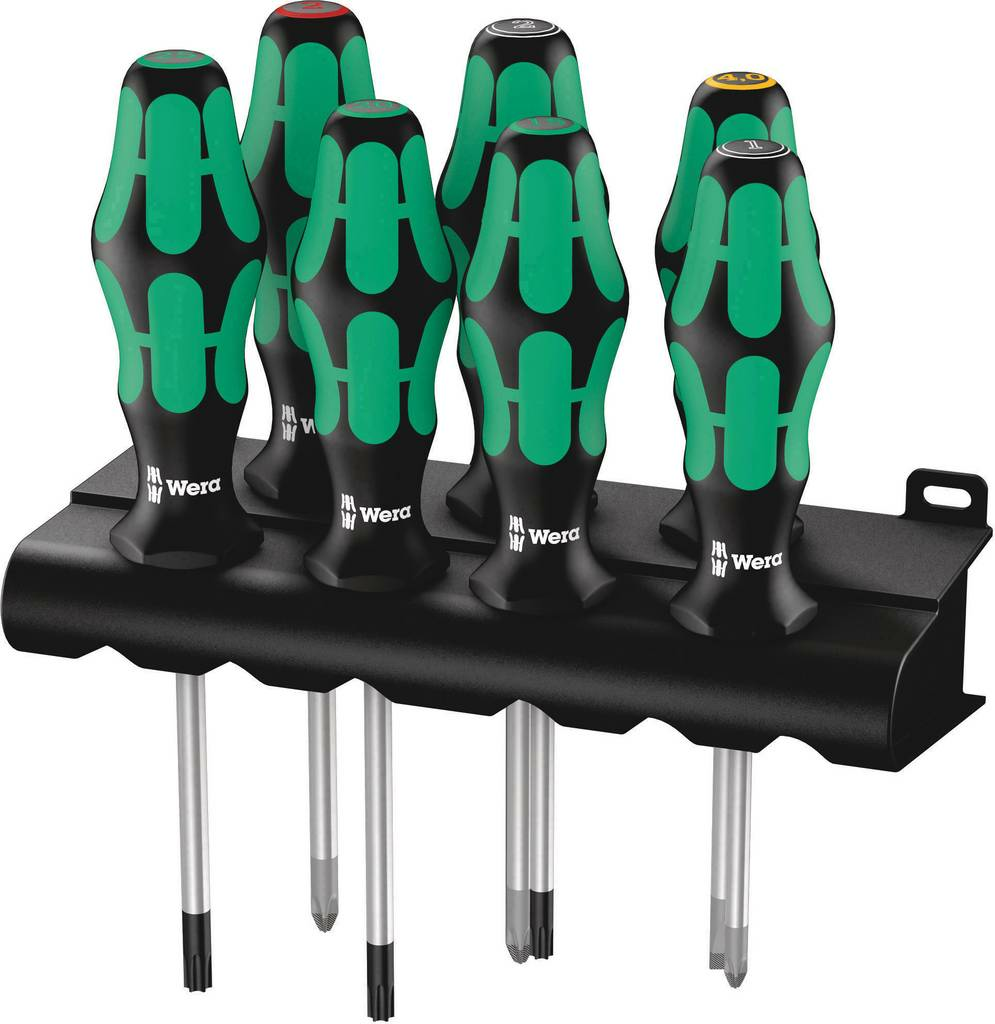 B-Ware Wera Schraubendreher Set 7 Tlg. Schlitz Kreuzschlitz Innen Torx Schraubenzieher