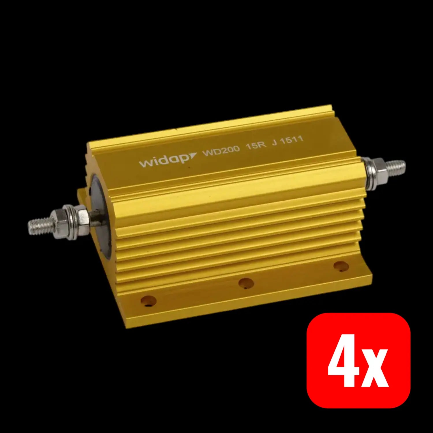 B-Ware Widap Drahtwiderstand Leistungswiderstand 2.2 Ohm Gehäuse 200 Watt 1% 4 Stück