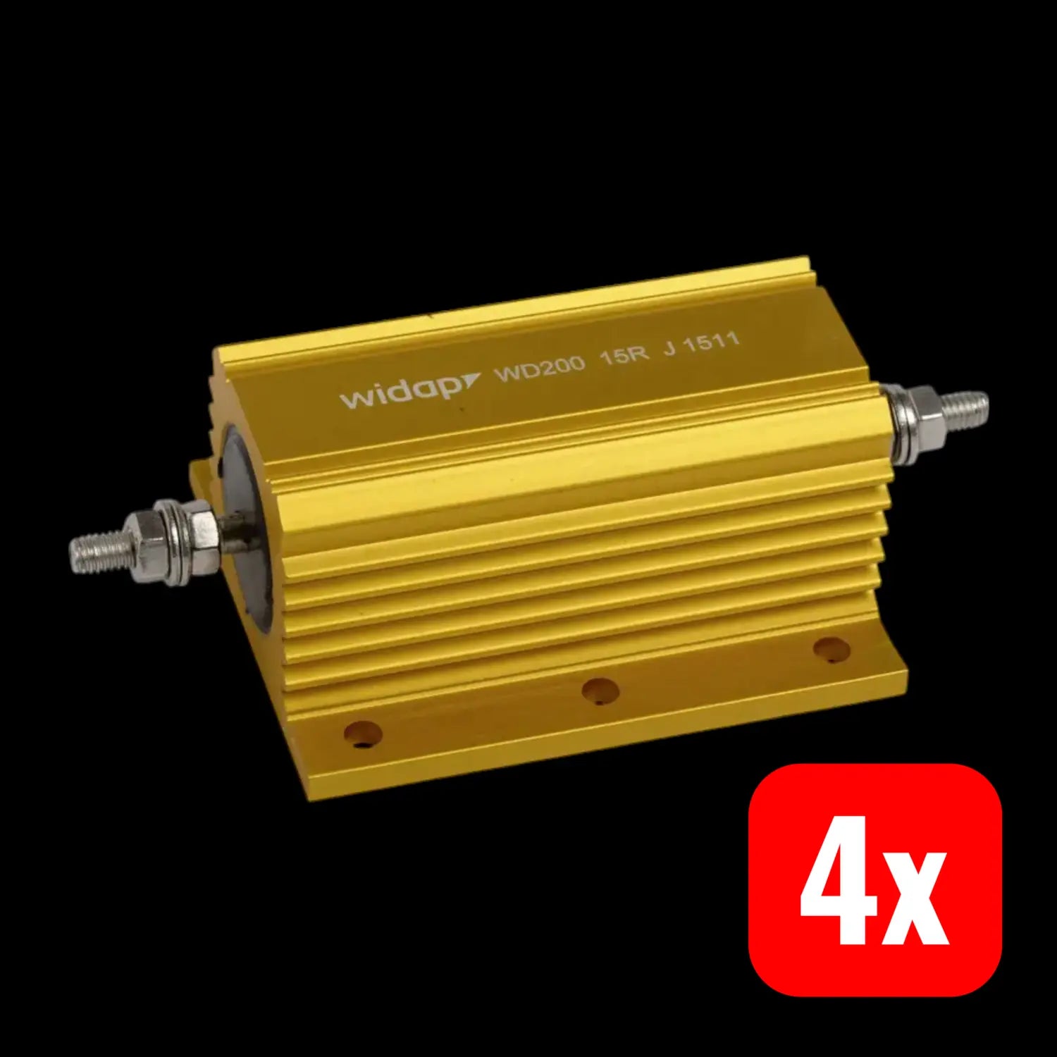B-Ware Widap Wd200 Drahtwiderstand Widerstand Alugehäuse Resistor 330 R 200 W 4 Stück