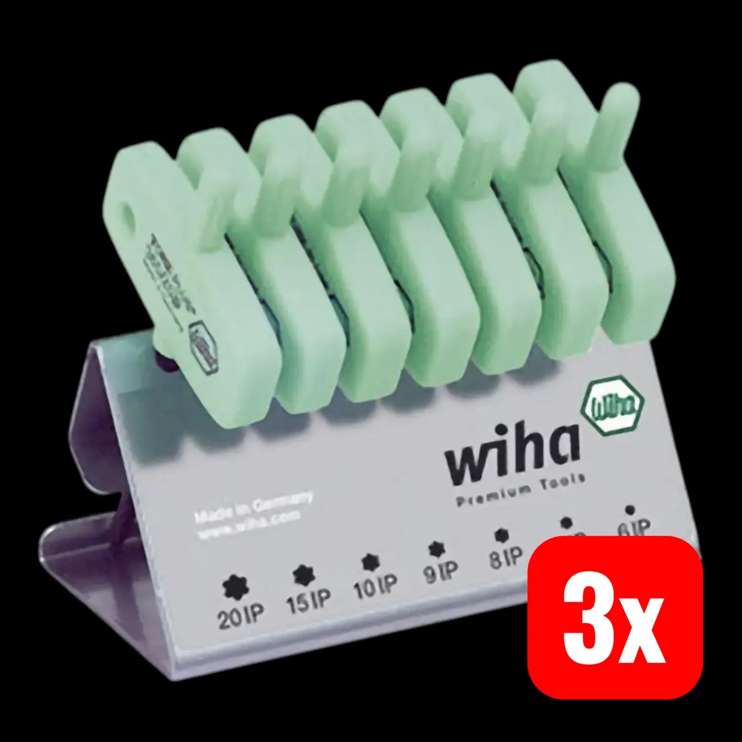 B-Ware Wiha Schraubendreher Set Stiftschlüssel Torx Plus Schwarzoxidiert 7teilig 3 Sets