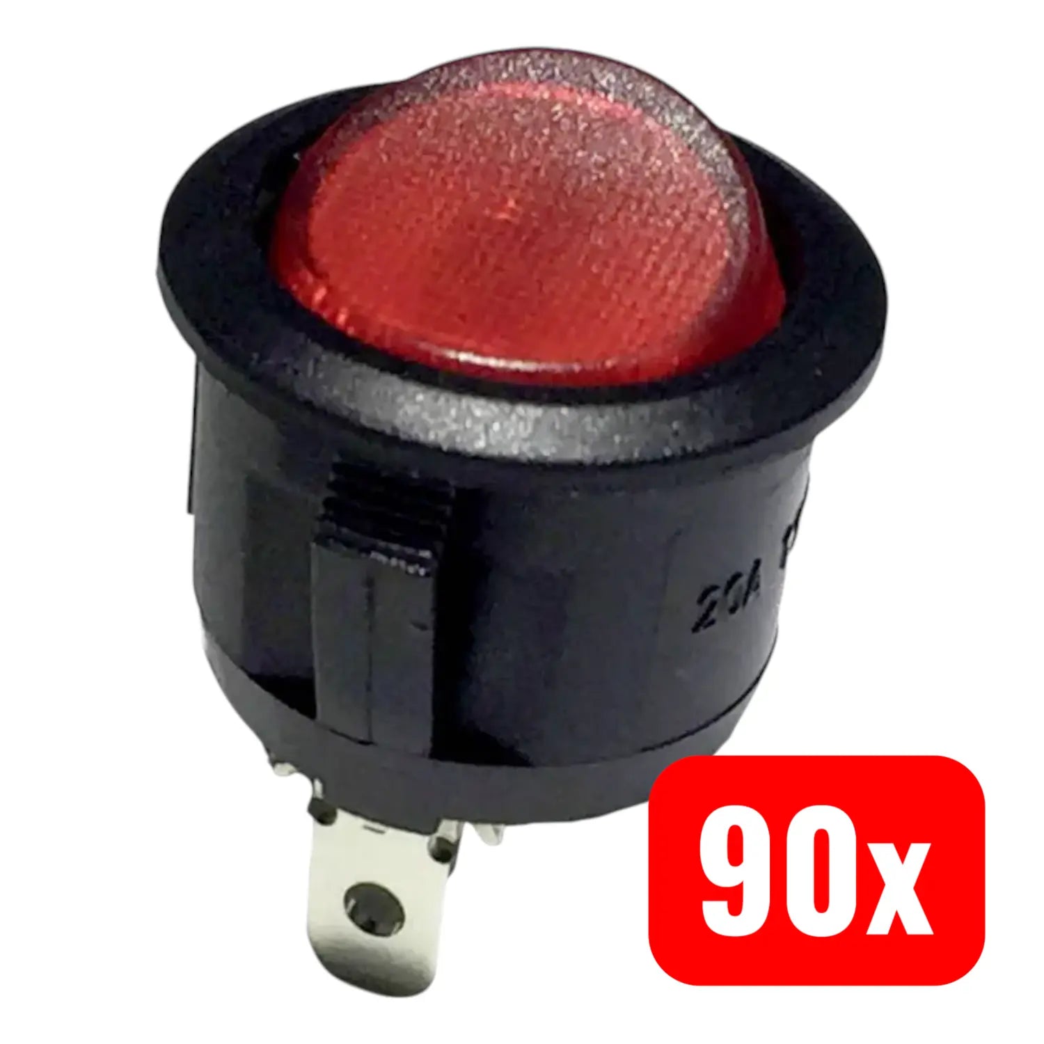 B-Ware Tru Components Wippschalter Kippschalter Led Rot 1 X Aus Ein Rasten 90 Stück