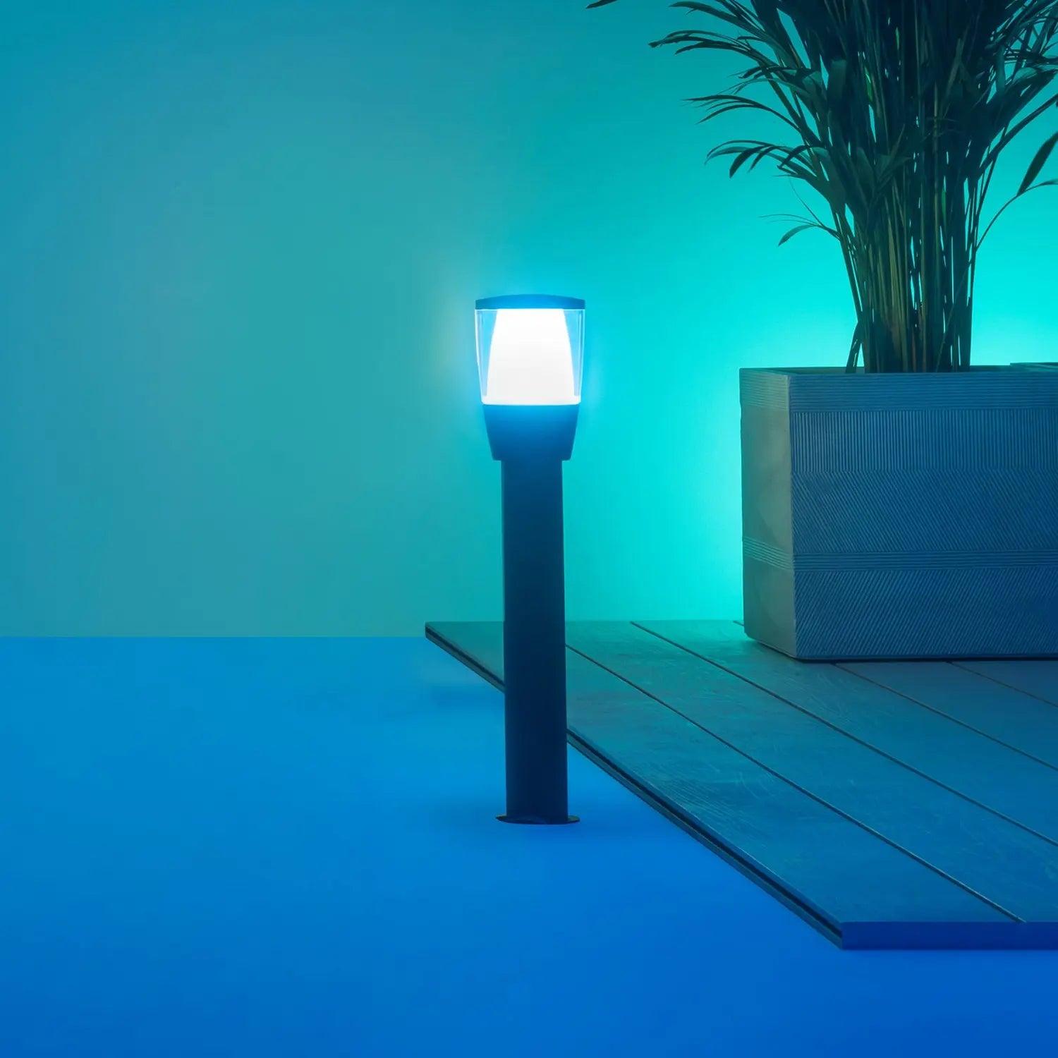 B-Ware Wi Z Wegeleuchte Außenlampe Led Schwarz Rgbw Lampe 51,8 Cm Smart Home Erweiterung