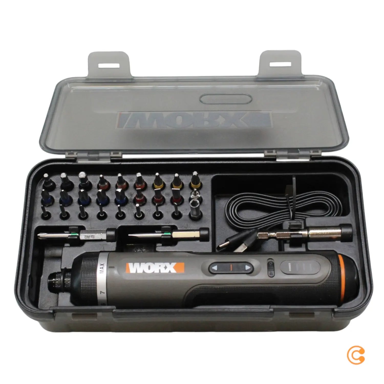 B-Ware Worx Akkuschrauber Schraubendreher Wx242 Bit Set Usb C Aufbewahrungsbox