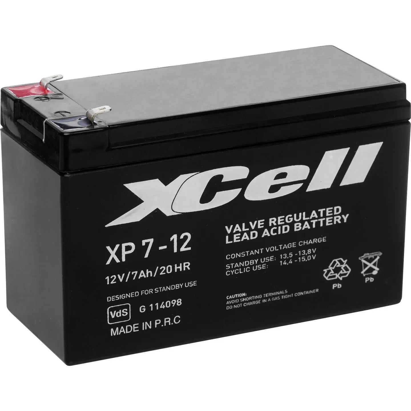 B-Ware X Cell Xp712 Xcexp712 Bleiakku 12 V 7 Ah Blei Vlies Agm 151 X 94 X 65 Cm Akku