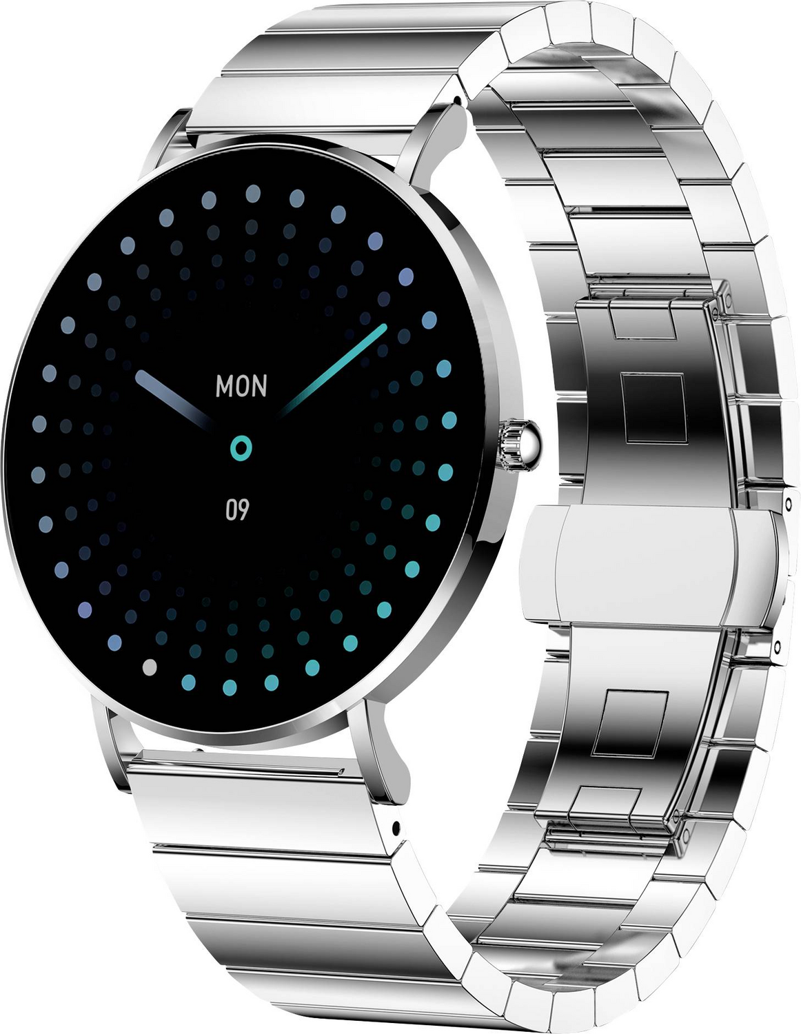 B-Ware Xcoas Siona Smartwatch Damen Unisex Minimalistische Fitnessuhr Silber855
