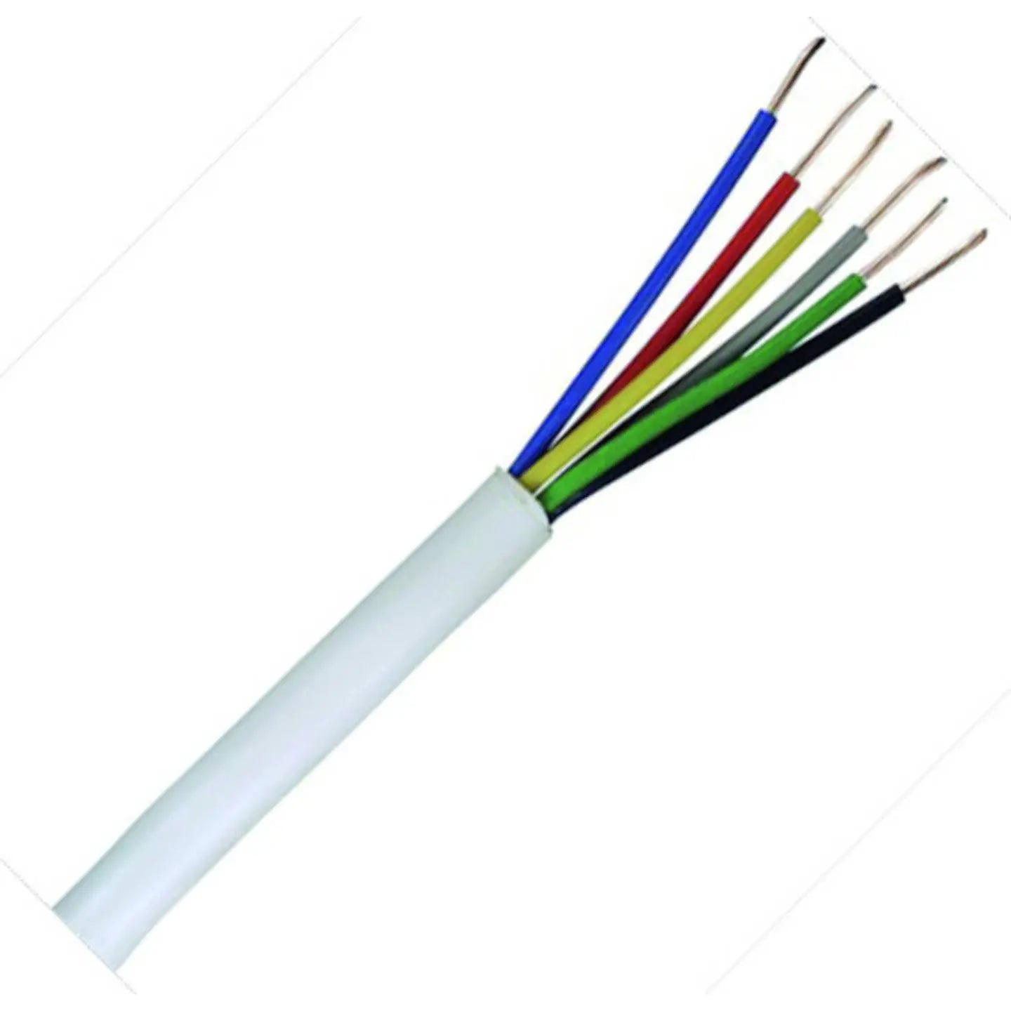 B-Ware Yr Mantelleitung Installationskabel Kabel Leitung 4x0,8 Weiss Pvc Kupfer 100 M