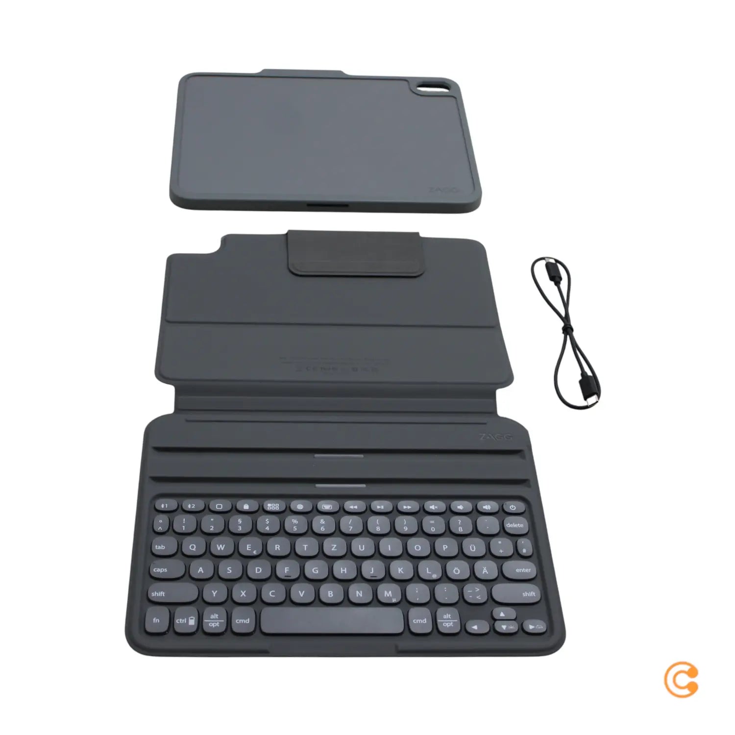 B-Ware Zagg Pro Keys Tastatur Case Keyboard Für Apple I Pad 10.9 Schutzhülle Schwarz