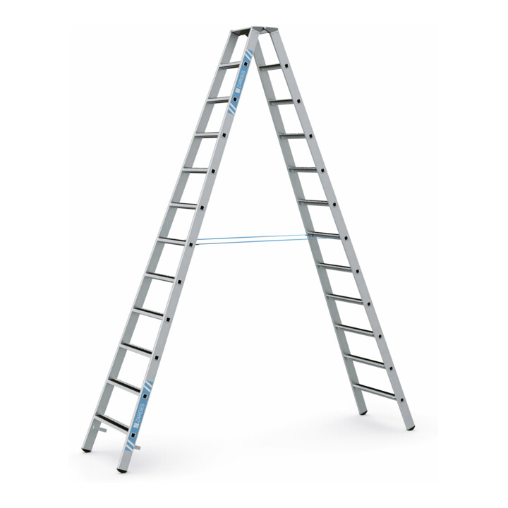 B-Ware Zarges Stehleiter Aluleiter R13step B Lm Stufen 2x12 Siehe Text/Foto