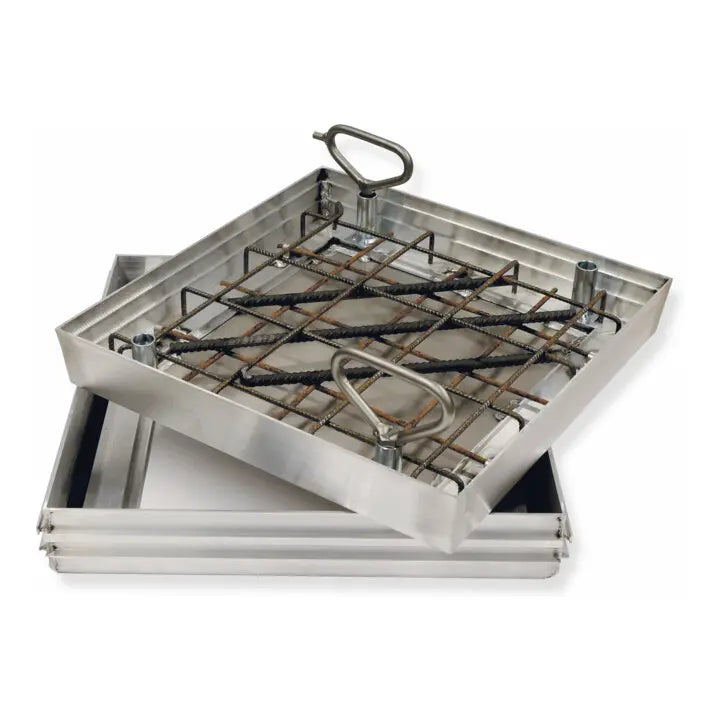 B-Ware Zarges Schachtabdeckung Abdeckung Aluminium Edelstahl 300 X 300 Mm Innen Außen
