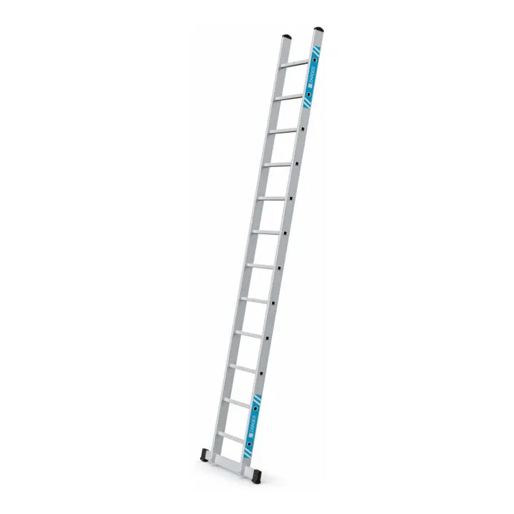 B-Ware Zarges Anlegeleiter Stehleiter Leiter Sprossen Aluminium 3,61 M 12 Sprossen